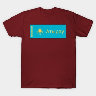 Atyrau City in Kazakhstan Flag T-Shirt